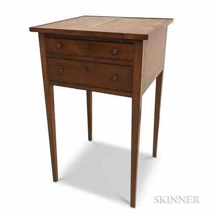 Cherry Two-drawer Worktable
