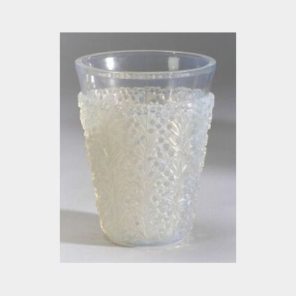 Rene Lalique &#34;Saint-Tropez&#34; Opalescent Glass Vase