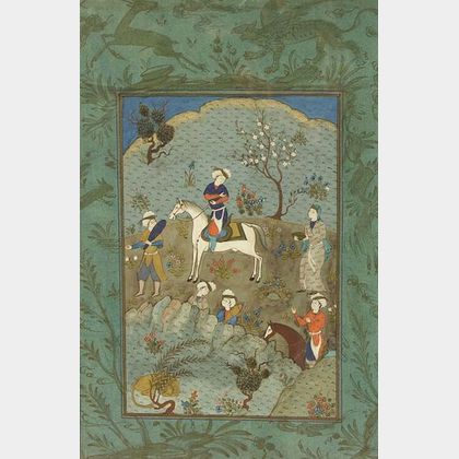 Safavid-style Miniature Painting