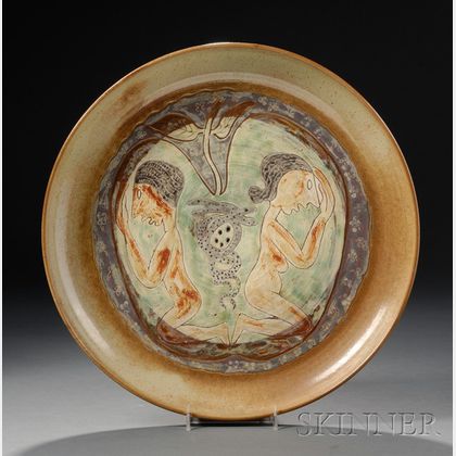Edwin and Mary Sheier Pottery Charger