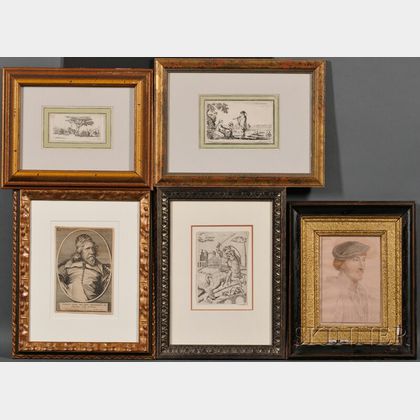 Group of Nine Miscellaeneous Framed Prints