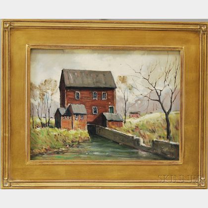 John F. Enser (American, 1898-1968) Old Deserted Mill.