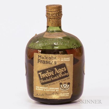Malcolm Frasers 12 Years Old, 1 4/5 quart bottle 