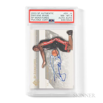 2003-2004 Upper Deck SPA Authentic Dwyane Wade Autograph Rookie Card, #DY-A