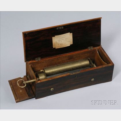 Sold at auction Keywind Musical Box by Henriot Auction Number 2355 Lot ...