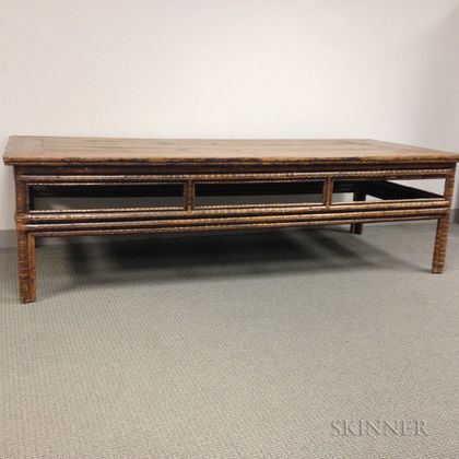Large Bamboo and Pine Low Table