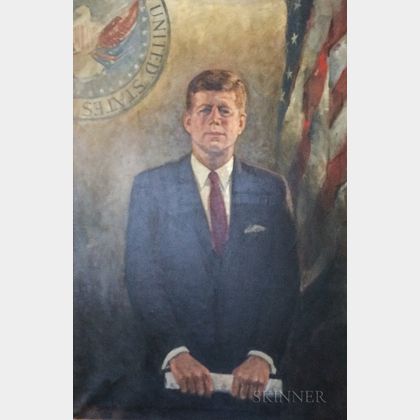 Jack Callahan (American, 1911-1981) Portrait of President John F. Kennedy