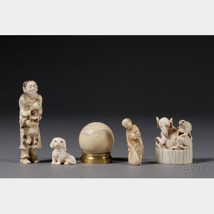 Five Ivory Carvings