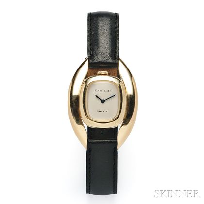 18kt Gold Wristwatch, Alexis Barthelay, Retailed by Cartier Auction ...