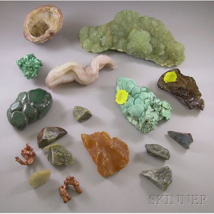 Approximately Fifteen Mineral Samples and Other Items