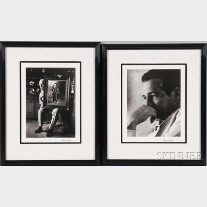 Roddy McDowall (English, 1928-1998) Two Portraits: Buster Keaton