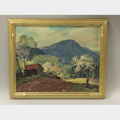 Leo B. Blake (American, 1887-1976) Mount Greylock Landscape in Spring.