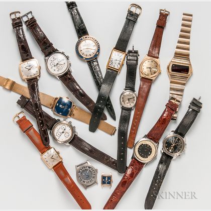 Fourteen Hamilton Wristwatches