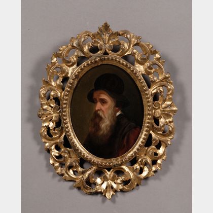 Gino Benelli (Italian, 19th/20th Century),After Giorgio Vasari (Italian, 1511-1574) Portrait of Benvenuto Cellini