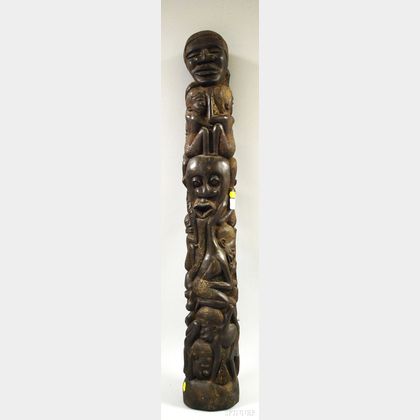 African Carved Ebony Tourist Sculpture. 