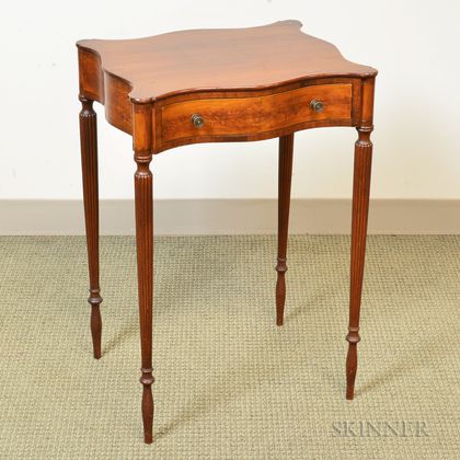 Federal-style Inlaid Mahogany One-drawer Stand