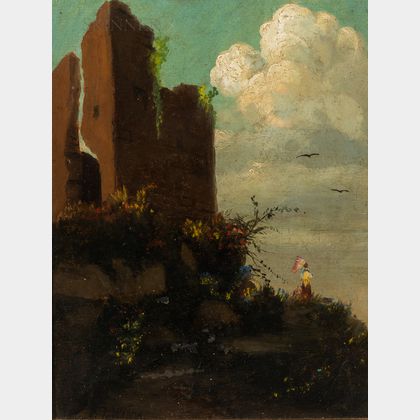 American School, 19th Century Landscape with Chief