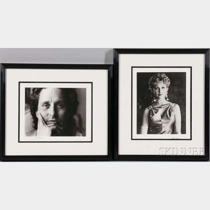 Roddy McDowall (English, 1928-1998) Two Portraits: Morgan Fairchild, Long Beach