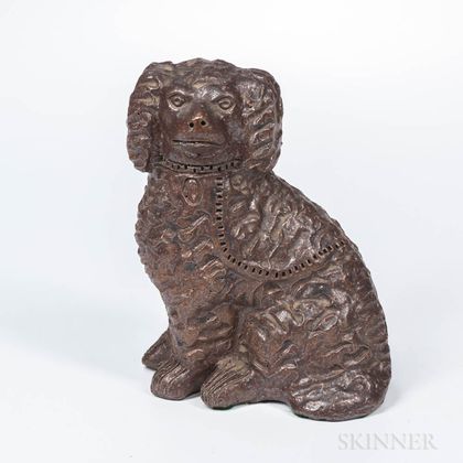 Sewer Tile Pottery King Charles Spaniel Figure