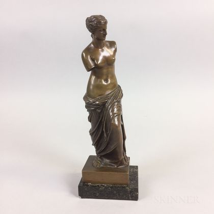 French School Bronze Venus de Milo Statue