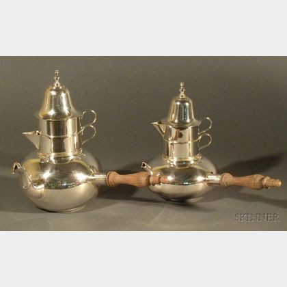 Mexican Sterling Stacking Tea and Coffee Set