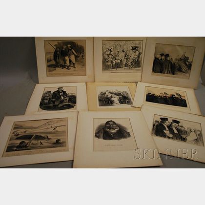 Honore Daumier (French, 1808-1879) Lot of Ten Prints