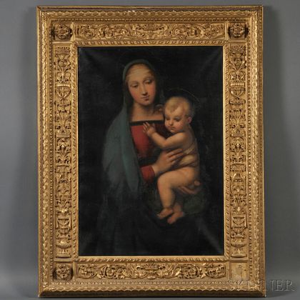 After Raphael (Italian, 1483-1520) Copy of the Madonna del Granduca