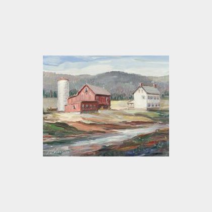 Fred W. Weber (American, b. 1890) Farm View, Bucks County