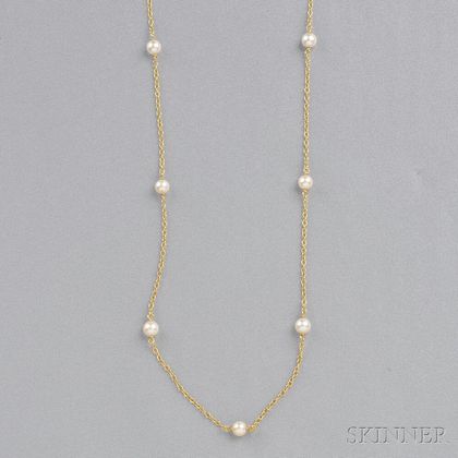 18kt Gold "Pearls by the Yard" Necklace, Elsa Peretti, Tiffany & Co.
