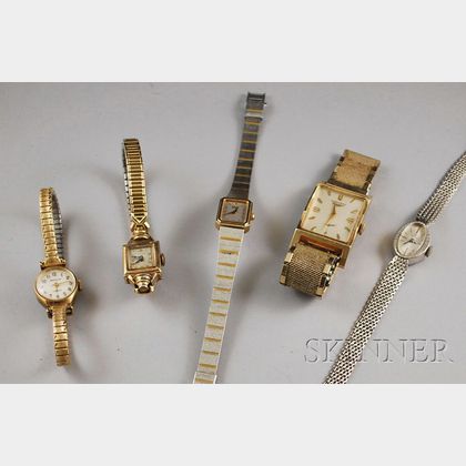 Five Lady's Wristwatches