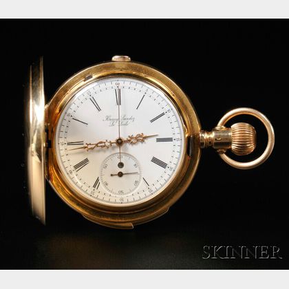 Henry Sandoz Le Locle 18kt Gold Minute-repeating Chronograph