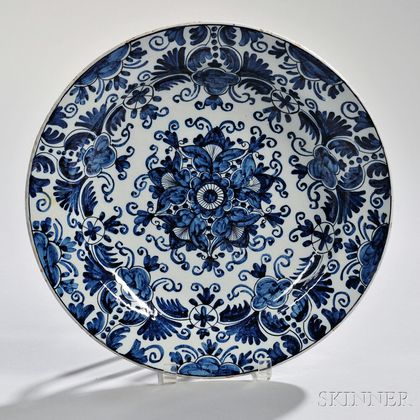 Dutch Delftware Blue and White Charger