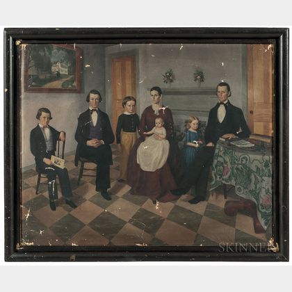 George Frederic Stearns (Mansfield, Massachusetts, 1826-1902) Portrait of the Isaac Stearns Family