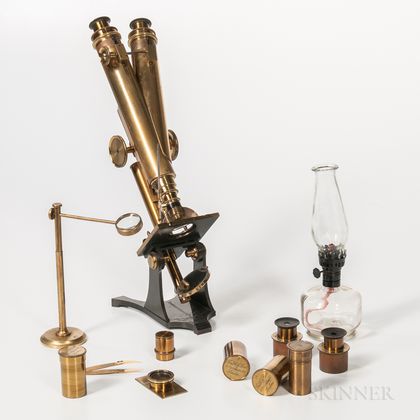 Smith & Beck Compound Binocular Microscope