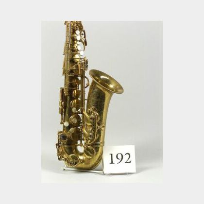 French Alto Saxophone, Selmer, Paris, 1937, Model Balanced Action, serial number 23166