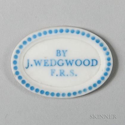 Wedgwood Solid White Jasper Pyrometer Medallion