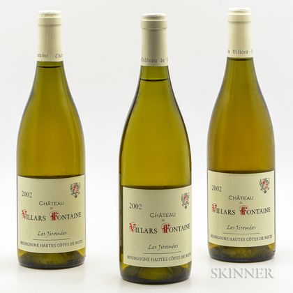 Villars Fotaine Les Jiromee Blanc 2002, 3 bottles 
