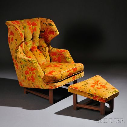 Dunbar Chair and Footstool 