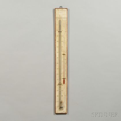 Chevalier Optician Mercury Wall Barometer