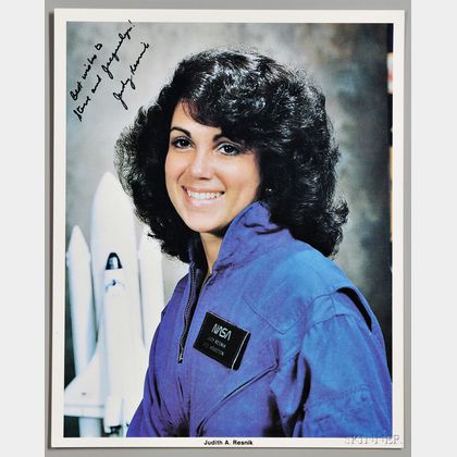 Resnik, Judith A. (1949-1986) Signed NASA Photograph.