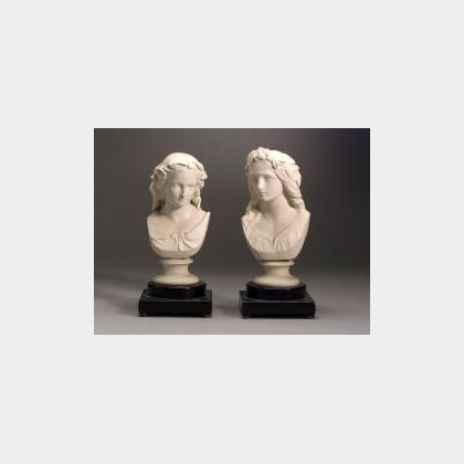 Two Copeland Parian Busts