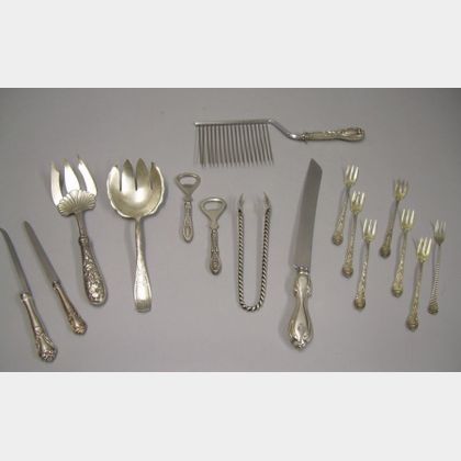 Sixteen Pieces of Sterling Silver Flatware