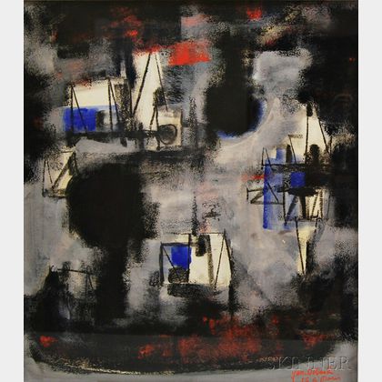 Jun Dobashi (Japanese, 1910-1978) Untitled Abstraction