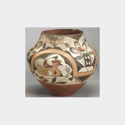 Southwest Polychrome Painted Olla