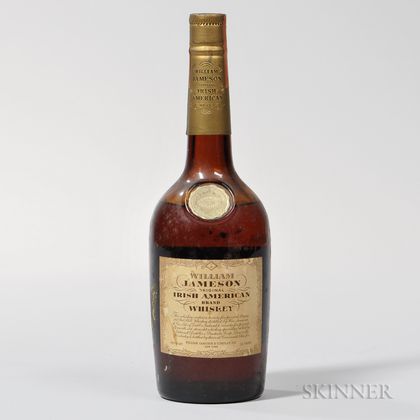 William Jameson Original Irish American Whiskey, 1 quart bottle 
