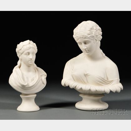 Two Parian Busts