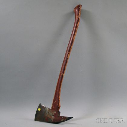Red-painted Fireman's Axe
