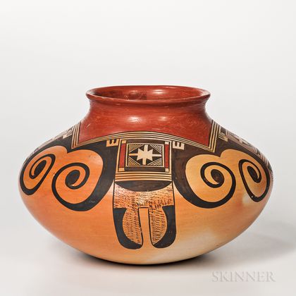 Contemporary Hopi Polychrome Seed Jar