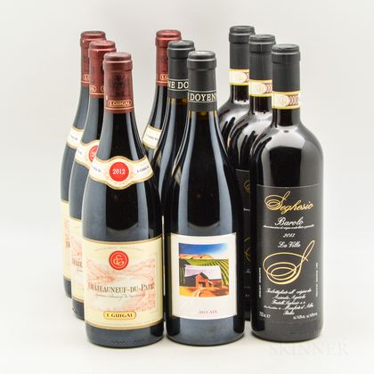 Mixed Red Wine, 9 bottles 