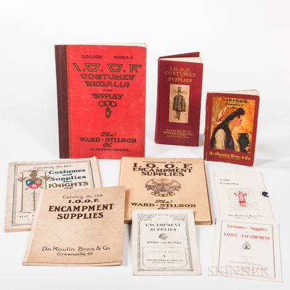 Nine Odd Fellows, Rebekah, and Knights of Pythias Costume and Supplies Catalogs